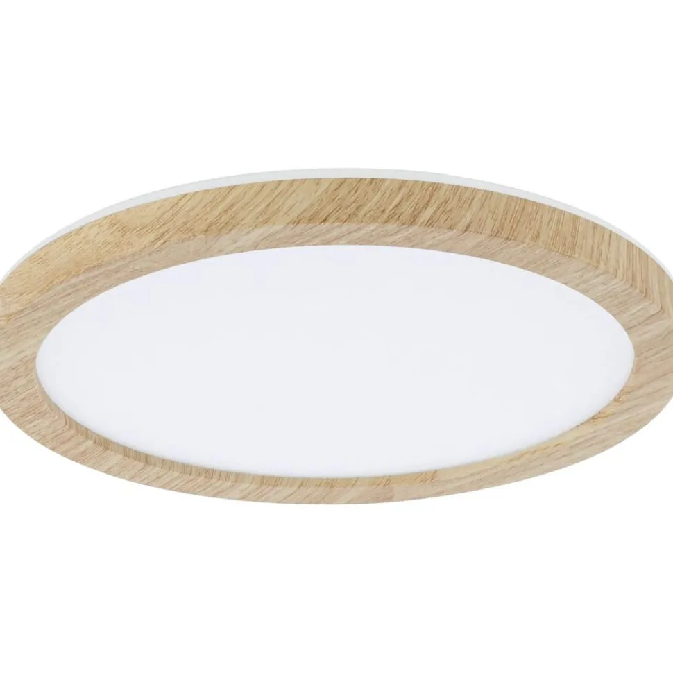 LED-paneeli Paulmann Atria Shine Backlight, IP44, Ø19cm, 11.2W, 4000K, puunruskea