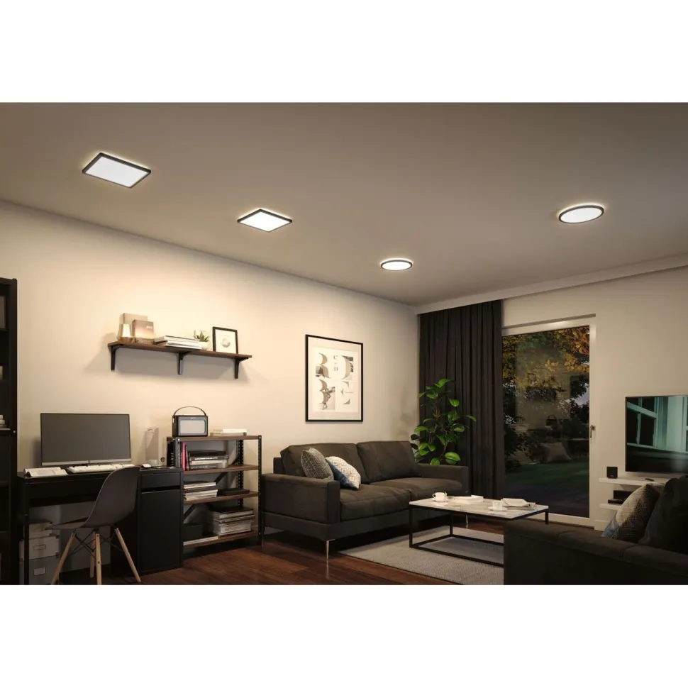 LED-paneeli Paulmann Atria Shine Backlight, 19x19cm, 11.2W, 4000K, mattakromi