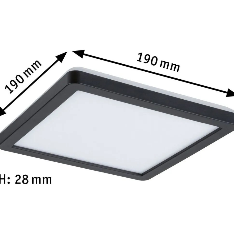 LED-paneeli Paulmann Atria Shine Backlight, 19x19cm, 11.2W, 4000K, mattakromi