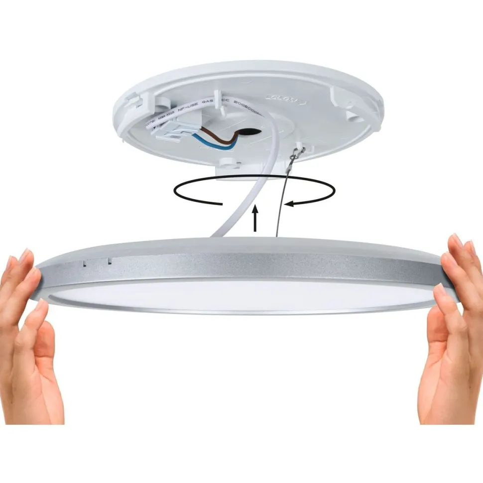 LED-paneeli Paulmann Atria Shine Backlight, 19x19cm, 11.2W, 4000K, mattakromi
