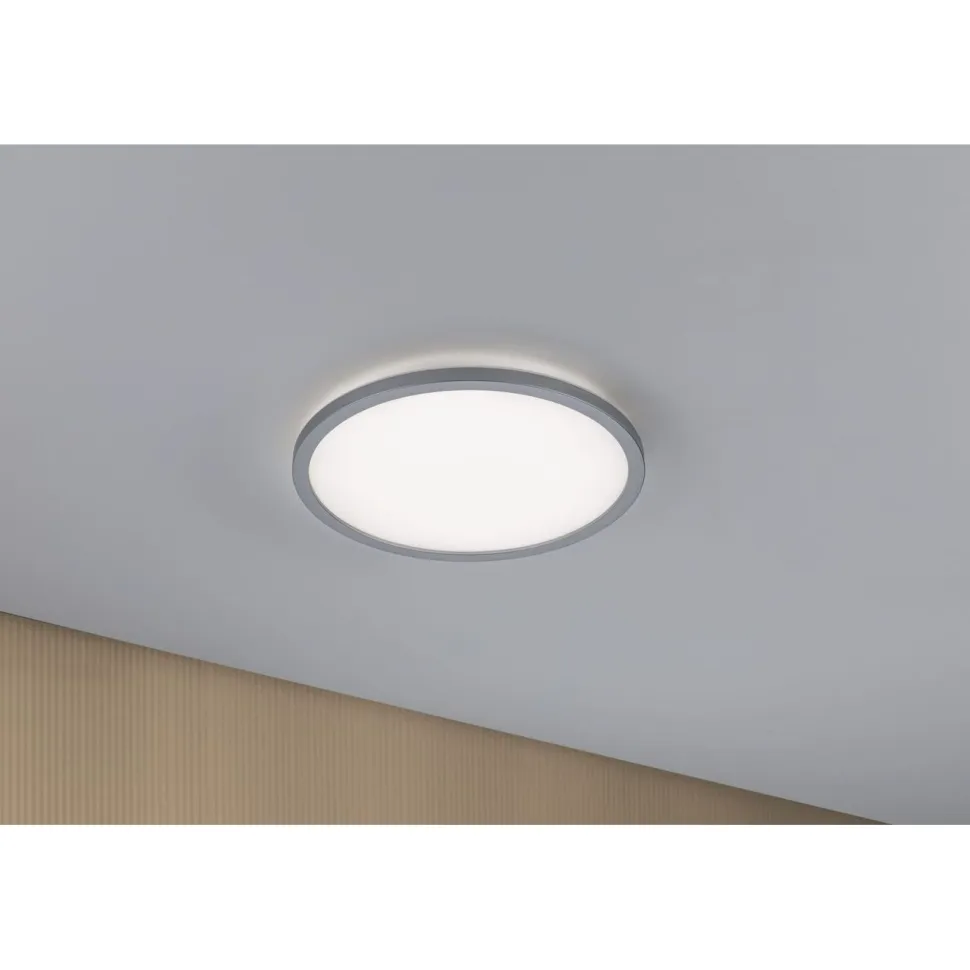 LED-paneeli Paulmann Atria Shine Backlight, Ø29.3cm, 16W, 4000K, mattakromi