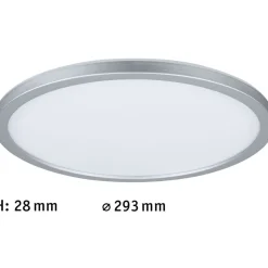 LED-paneeli Paulmann Atria Shine Backlight, Ø29.3cm, 16W, 4000K, mattakromi