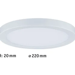 LED-paneeli Paulmann Atria, Ø22cm, 15W, 4000K, mattakromi
