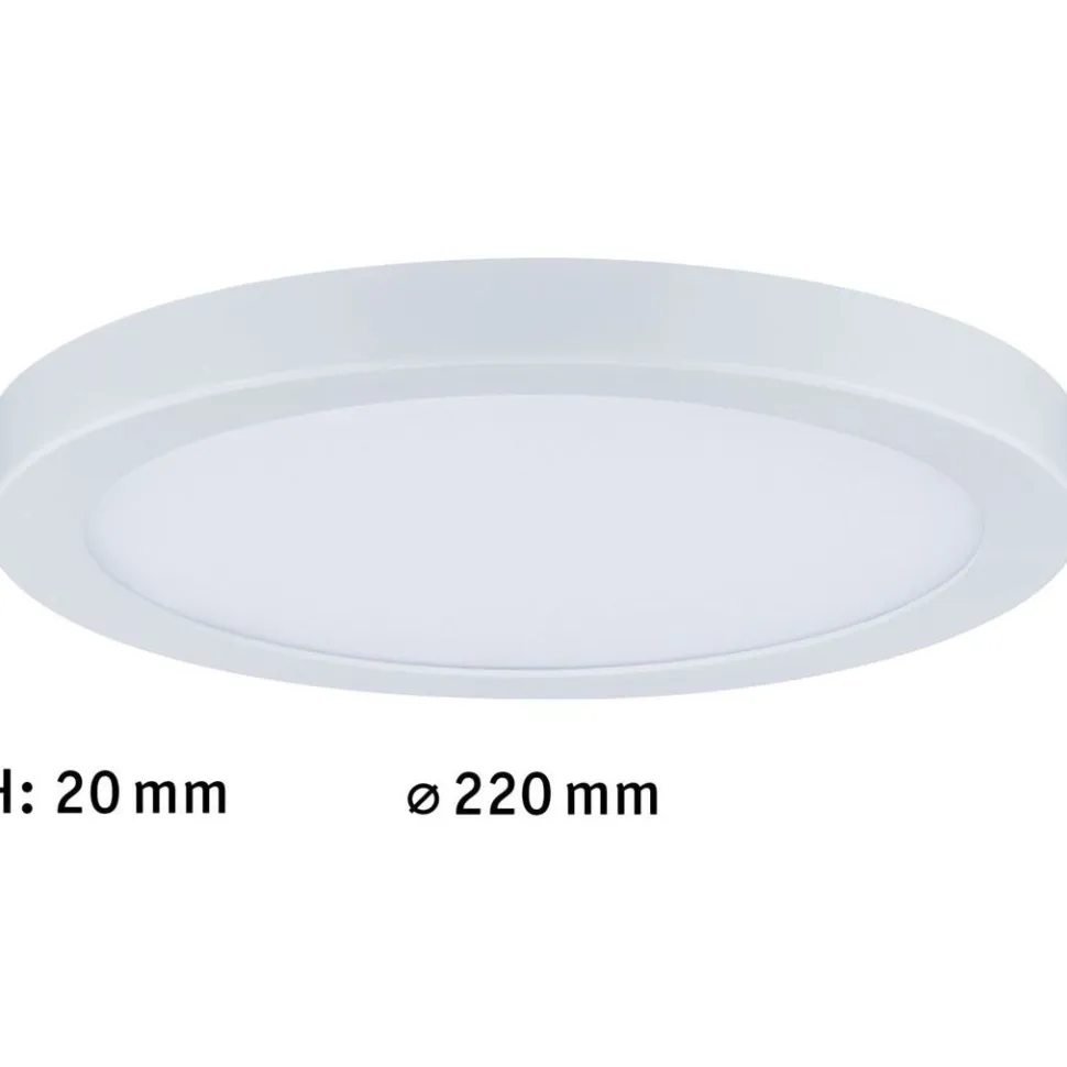 LED-paneeli Paulmann Atria, Ø22cm, 15W, 4000K, mattakromi