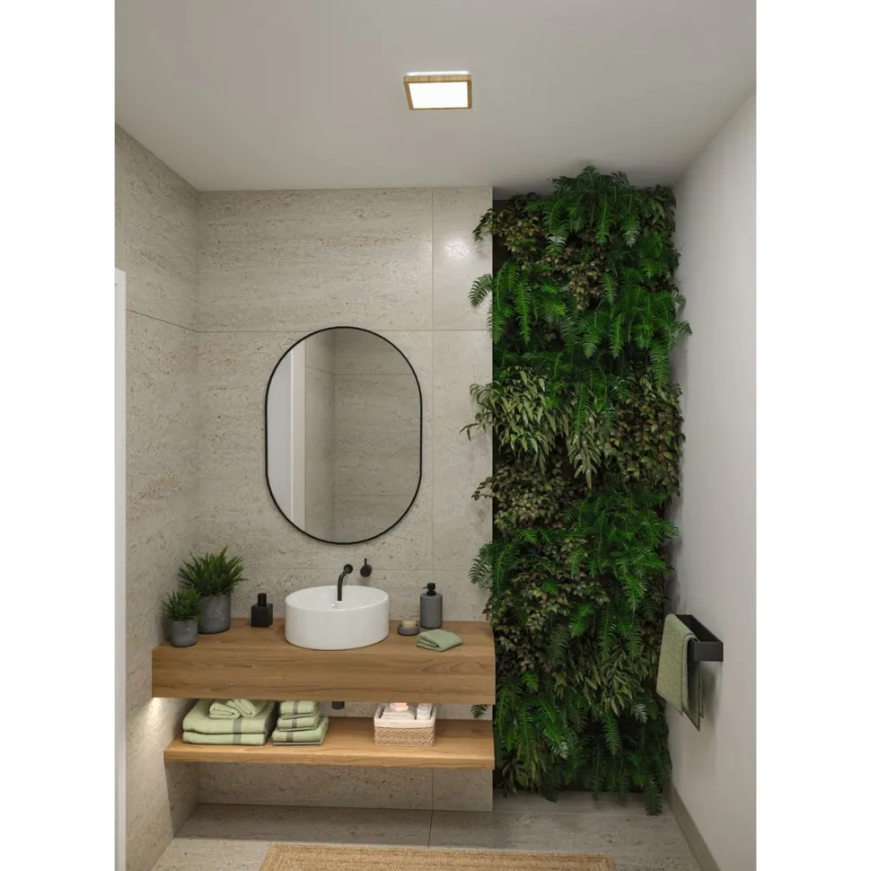 LED-paneeli Paulmann Atria Shine, kulmikas, 190x190mm, IP44, 8W, 1160lm, 3000-6500K, valkoinen