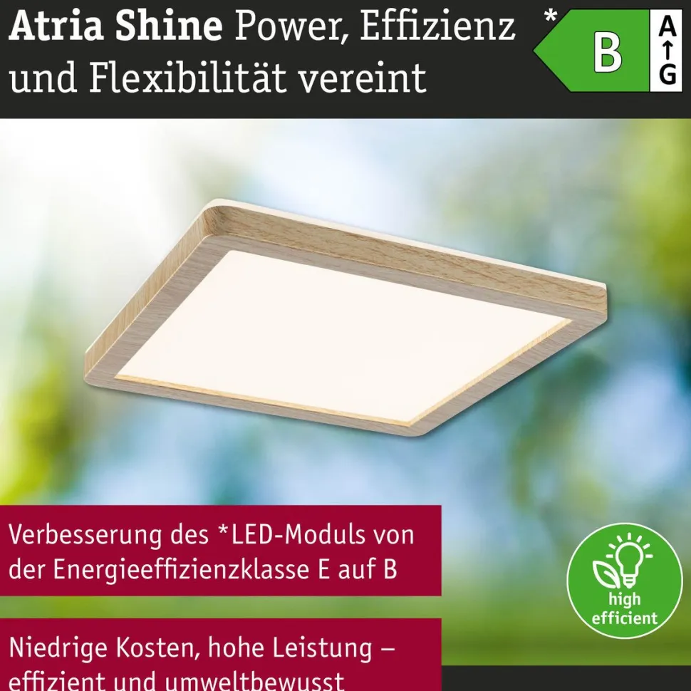 LED-paneeli Paulmann Atria Shine, kulmikas, 190x190mm, IP44, 8W, 1160lm, 3000-6500K, valkoinen