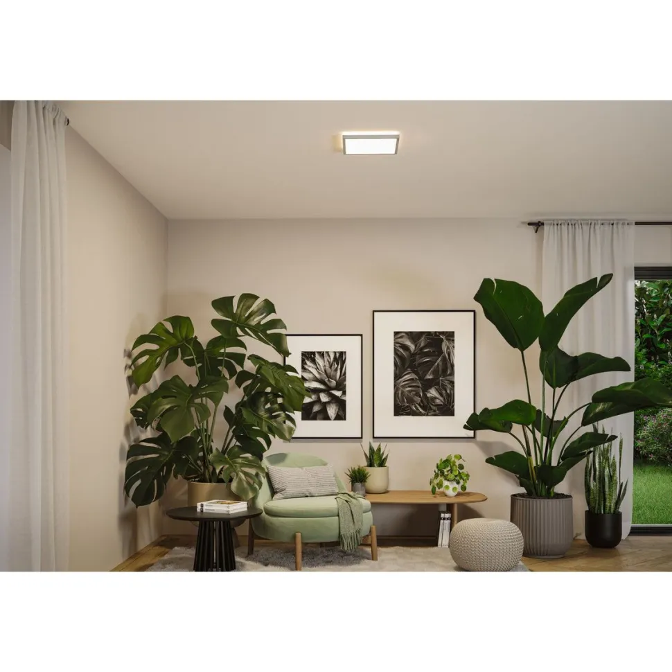 LED-paneeli Paulmann Atria Shine, kulmikas, 190x190mm, IP44, 8W, 1160lm, 3000-6500K, valkoinen