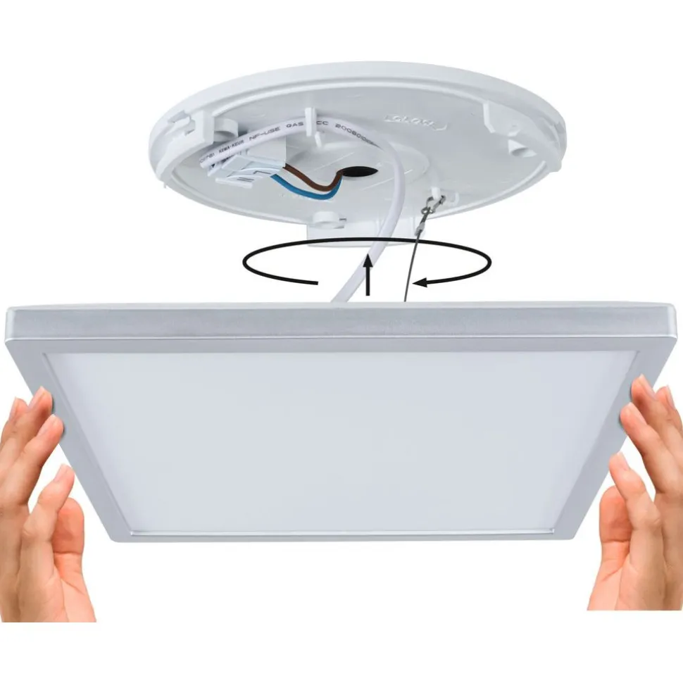 LED-paneeli Paulmann Atria Shine, kulmikas, 190x190mm, IP44, 8W, 1160lm, 3000-6500K, valkoinen