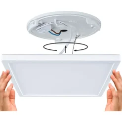 LED-paneeli Paulmann Atria Shine, kulmikas, 190x190mm, IP44, 8W, 1160lm, 3000-6500K, valkoinen