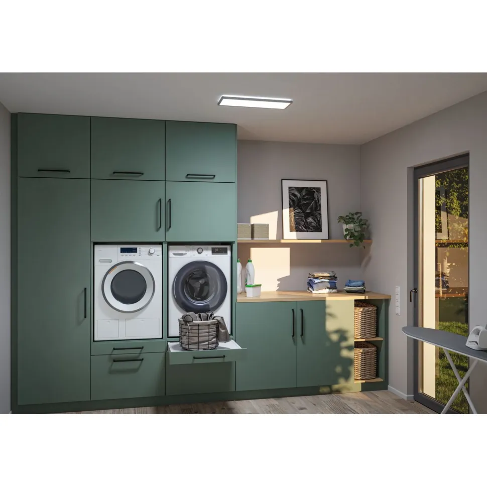 LED-paneeli Paulmann Atria Shine, kulmikas, 190x190mm, IP44, 8W, 1160lm, 3000-6500K, valkoinen
