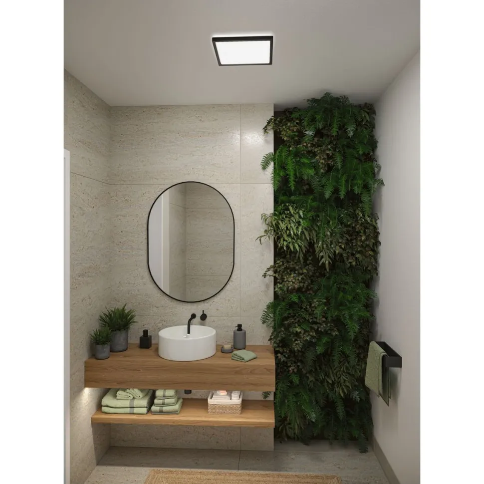 LED-paneeli Paulmann Atria Shine, kulmikas, 190x190mm, IP44, 8W, 1160lm, 3000-6500K, valkoinen