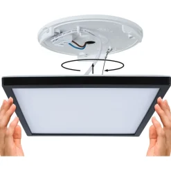 LED-paneeli Paulmann Atria Shine, kulmikas, 190x190mm, IP44, 8W, 1160lm, 3000-6500K, valkoinen