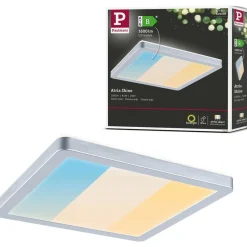 LED-paneeli Paulmann Atria Shine, kulmikas, 190x190mm, IP44, 8W, 1160lm, 3000-6500K, valkoinen