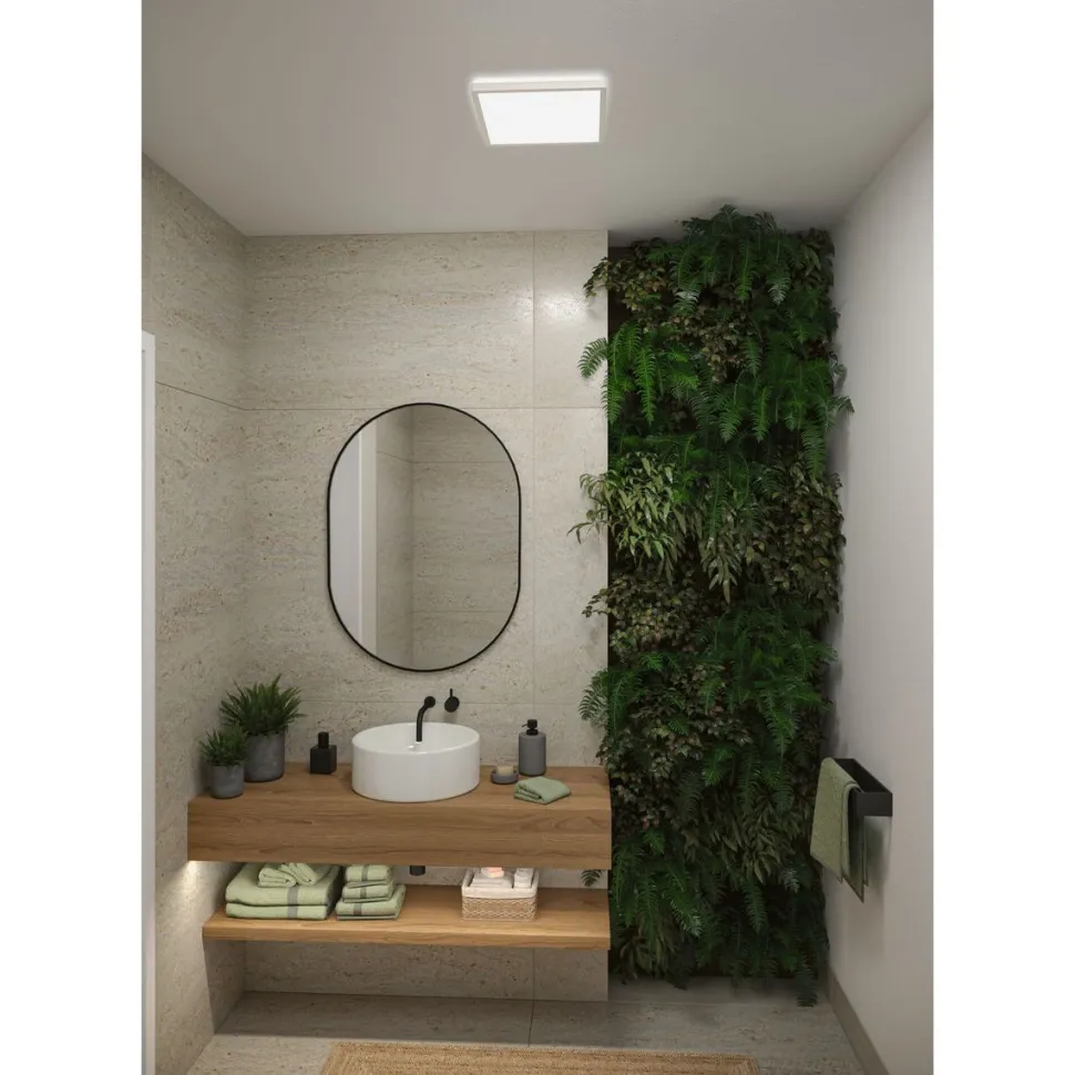 LED-paneeli Paulmann Atria Shine, kulmikas, 190x190mm, IP44, 8W, 1160lm, 3000-6500K, valkoinen
