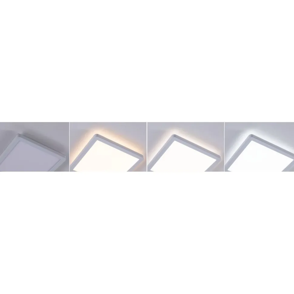 LED-paneeli Paulmann Atria Shine, kulmikas, 190x190mm, IP44, 8W, 1160lm, 3000-6500K, valkoinen