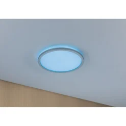 LED-paneeli Paulmann Atria Shine Backlight, Ø29.3cm, 12W, RGBW, himmennettävä, mattakromi