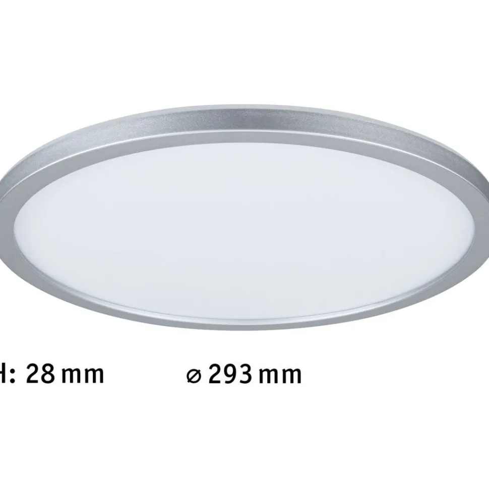 LED-paneeli Paulmann Atria Shine Backlight, Ø29.3cm, 12W, RGBW, himmennettävä, mattakromi