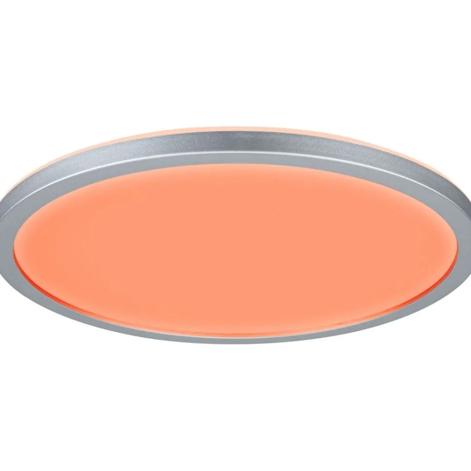 LED-paneeli Paulmann Atria Shine Backlight, Ø29.3cm, 12W, RGBW, himmennettävä, mattakromi