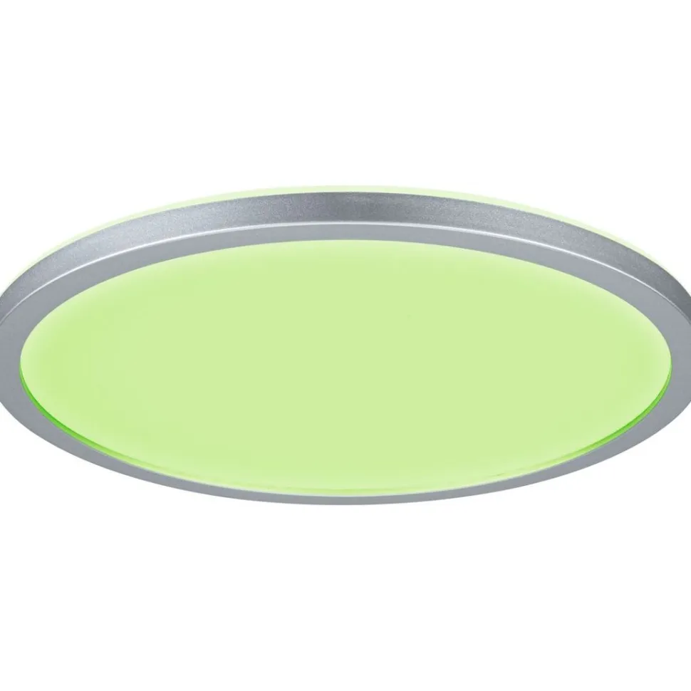 LED-paneeli Paulmann Atria Shine Backlight, Ø29.3cm, 12W, RGBW, himmennettävä, mattakromi