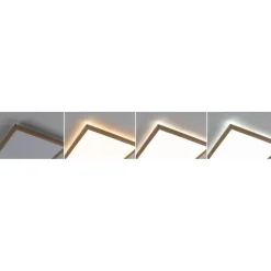 LED-paneeli Paulmann Atria Shine IP44 298x298mm 15.7W 2100lm White Switch puunruskea tammi