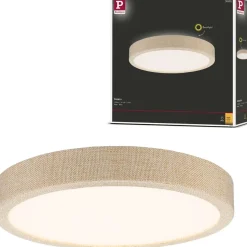 LED-paneeli Paulmann Cosara, IP44, Ø30cm, 15W, 3000K, tummanharmaa