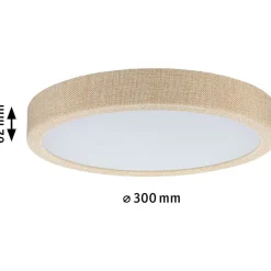 LED-paneeli Paulmann Cosara, IP44, Ø30cm, 15W, 3000K, tummanharmaa