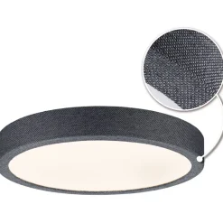 LED-paneeli Paulmann Cosara, IP44, Ø30cm, 15W, 3000K, tummanharmaa