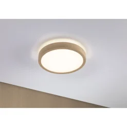 LED-paneeli Paulmann Cosara, IP44, Ø30cm, 15W, 3000K, tummanharmaa