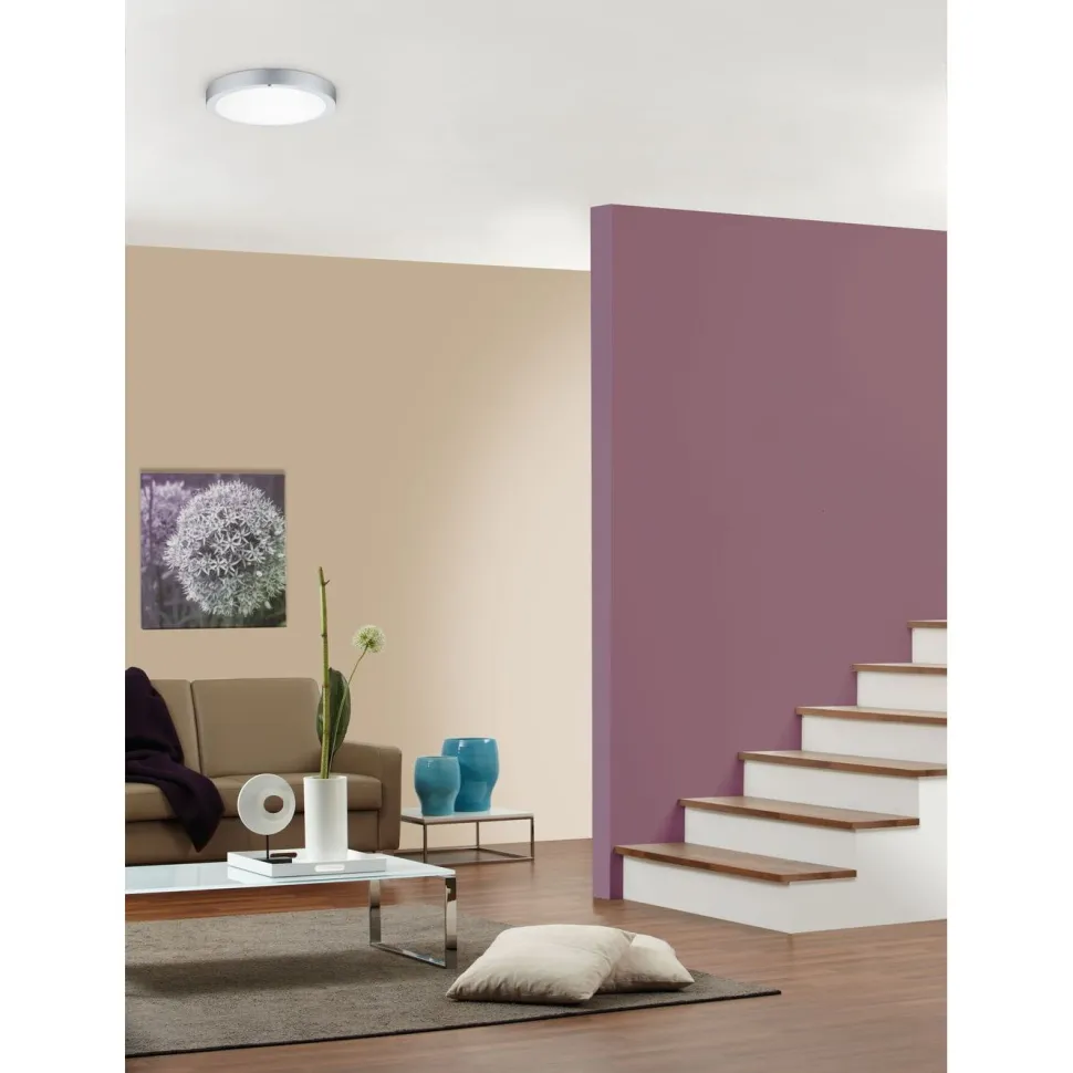 LED-paneeli Paulmann Lunar, Ø40cm, 22W, 3000K, mattakromi