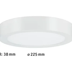 LED-paneeli Paulmann Lunar, Ø22.5cm, 12.5W, 3000K, mattavalkoinen