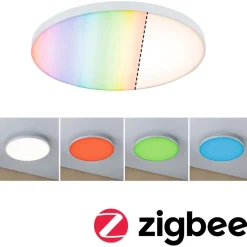 LED-paneeli Paulmann Velora, Smart Home Zigbee 3.0, Ø40cm, 22W, RGBW, himmennettävä, valkoinen