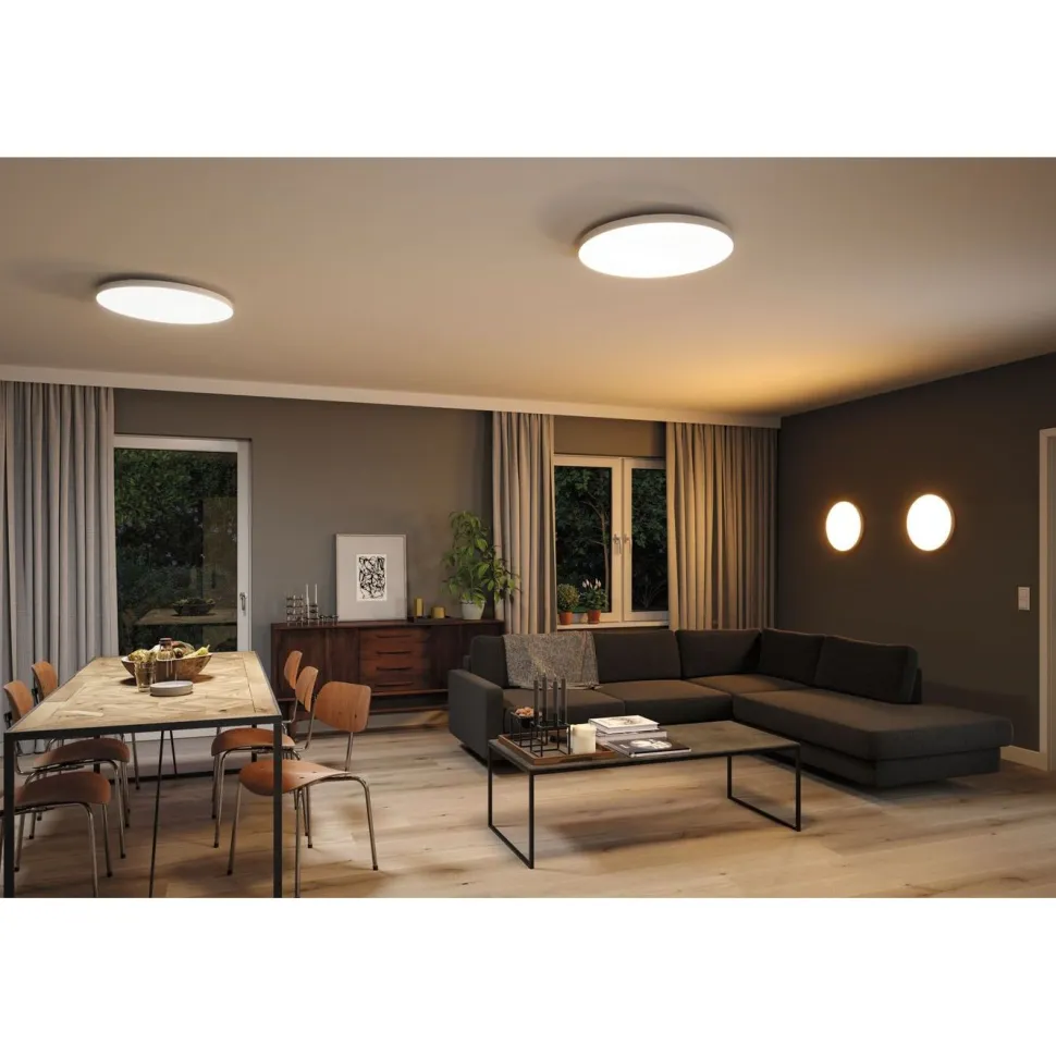 LED-paneeli Paulmann Velora, Smart Home Zigbee 3.0, Ø60cm, 32W, säädettävä värilämpötila, himmennettävä, valkoinen