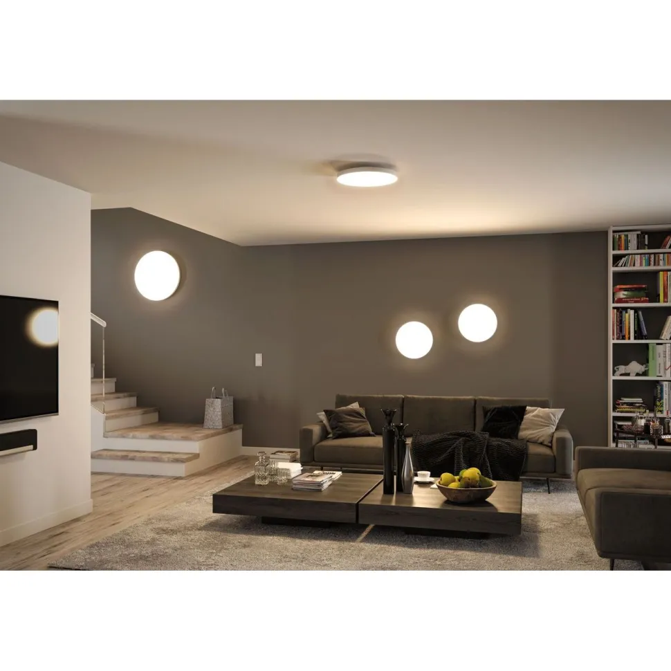LED-paneeli Paulmann Velora, Smart Home Zigbee 3.0, Ø60cm, 32W, säädettävä värilämpötila, himmennettävä, valkoinen