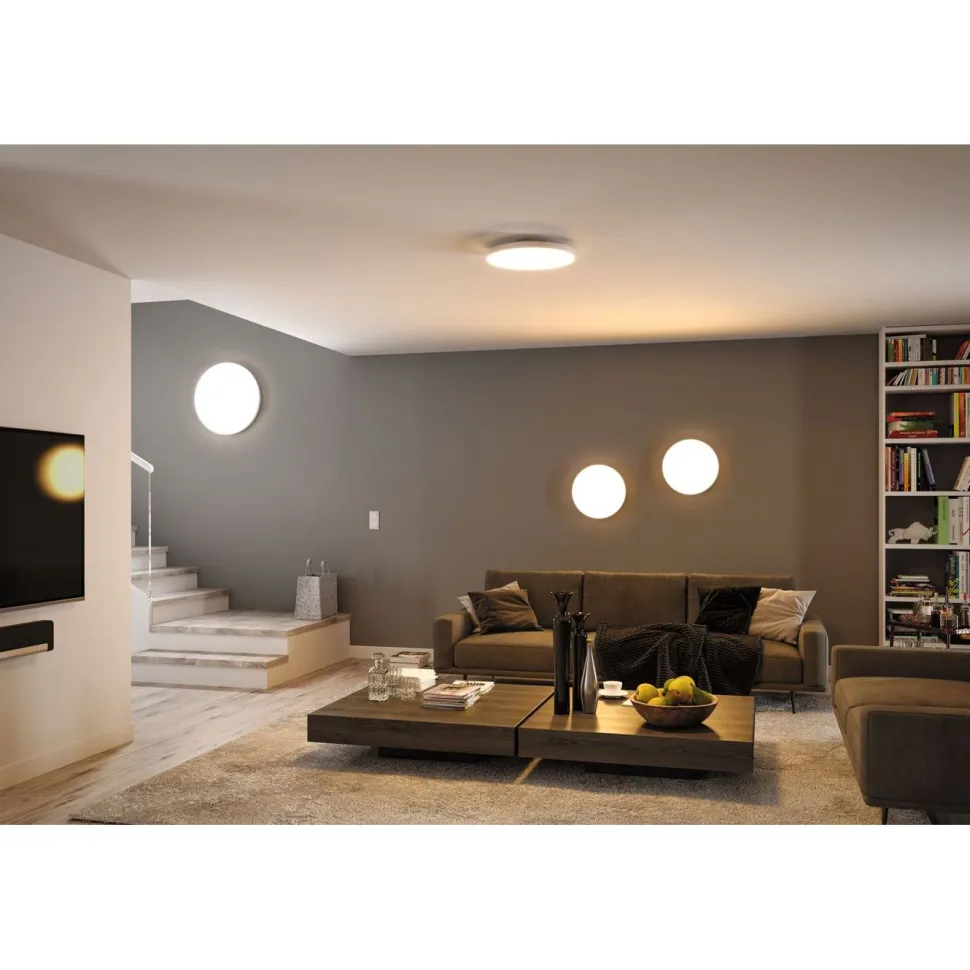 LED-paneeli Paulmann Velora, Smart Home Zigbee 3.0, Ø60cm, 32W, säädettävä värilämpötila, himmennettävä, valkoinen