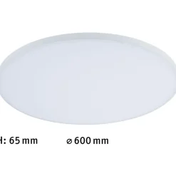 LED-paneeli Paulmann Velora, Smart Home Zigbee 3.0, Ø60cm, 32W, säädettävä värilämpötila, himmennettävä, valkoinen