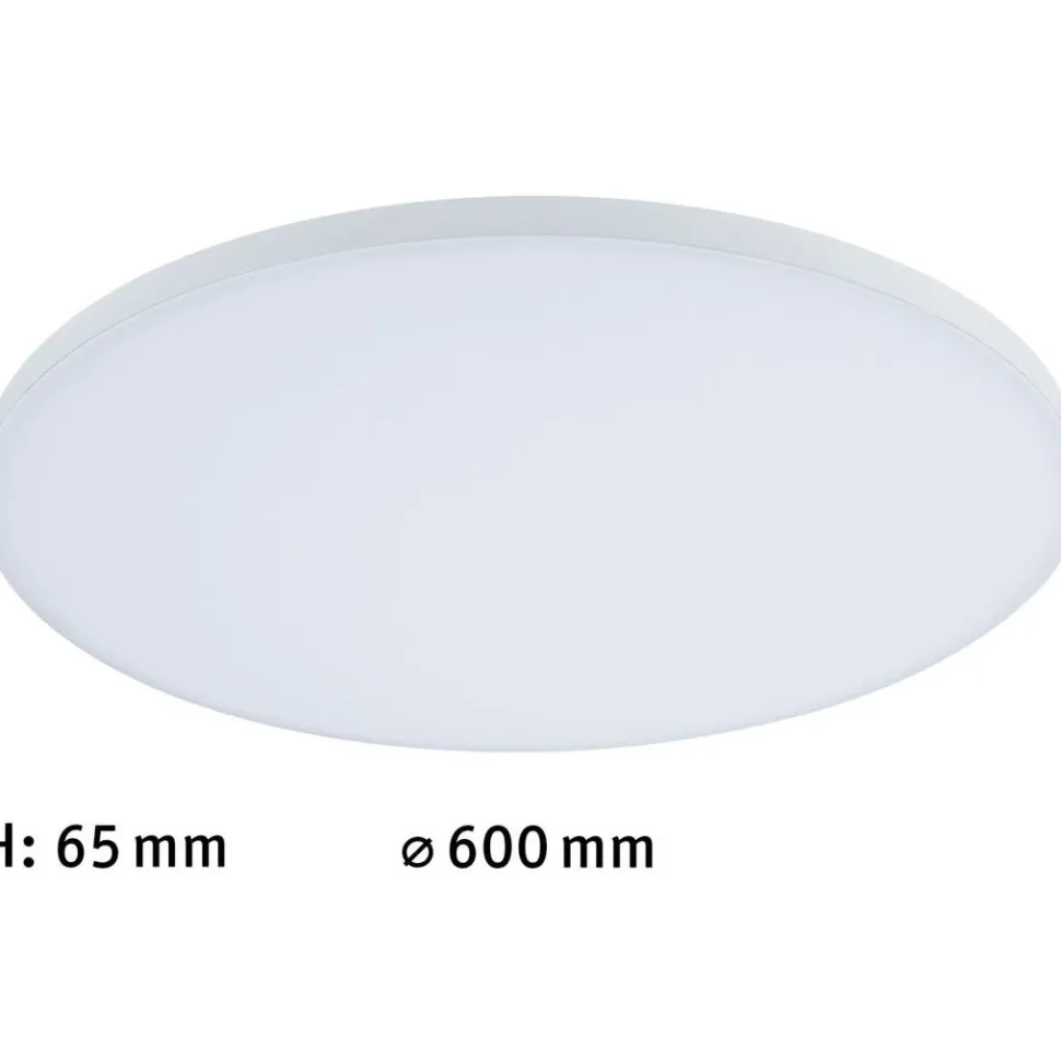 LED-paneeli Paulmann Velora, Smart Home Zigbee 3.0, Ø60cm, 32W, säädettävä värilämpötila, himmennettävä, valkoinen