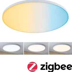 LED-paneeli Paulmann Velora, Smart Home Zigbee 3.0, Ø60cm, 32W, säädettävä värilämpötila, himmennettävä, valkoinen