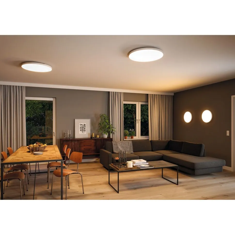 LED-paneeli Paulmann Velora, Smart Home Zigbee 3.0, Ø60cm, 32W, säädettävä värilämpötila, himmennettävä, valkoinen