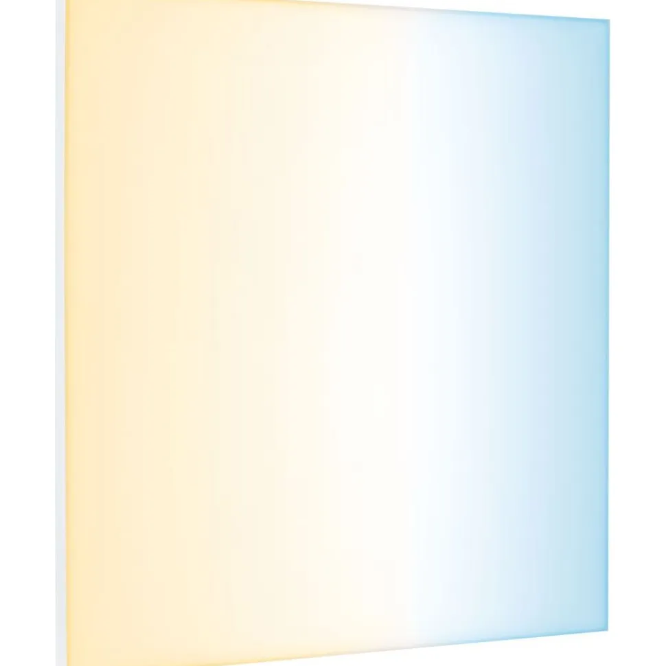 LED-paneeli Paulmann Velora, Smart Home Zigbee 3.0, 59.5x59.5cm, 19.5W, säädettävä värilämpötila, himmennettävä, mattavalkoinen