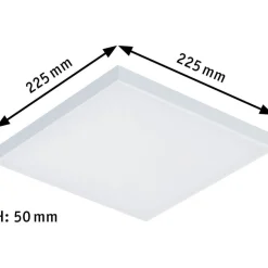 LED-paneeli Paulmann Velora, 22.5x22.5cm, 13W, 3000K, mattavalkoinen