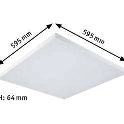 LED-paneeli Paulmann Velora, 59.5x59.5mm, 31W, 3000-6500K, RGBW, himmennettävä, valkoinen