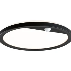 LED-paneeli ulkokäyttöön Paulmann Lamina, IP44, 28cm, 3000K, liiketunnistin, korroosionkestävä, musta