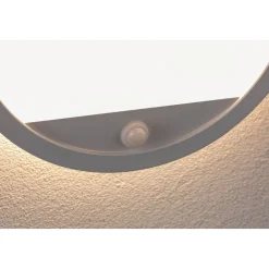 LED-paneeli ulkokäyttöön Paulmann Lamina, IP44, 28cm, 3000K, liiketunnistin, korroosionkestävä, musta