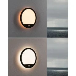 LED-paneeli ulkokäyttöön Paulmann Lamina, IP44, 28cm, liiketunnistin, hämärätunnistin, säädettävä värilämpötila, valkoinen