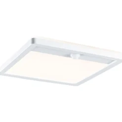 LED-paneeli ulkokäyttöön Paulmann Lamina, IP44, 25x25cm, liiketunnistin, hämärätunnistin, säädettävä värilämpötila, valkoinen