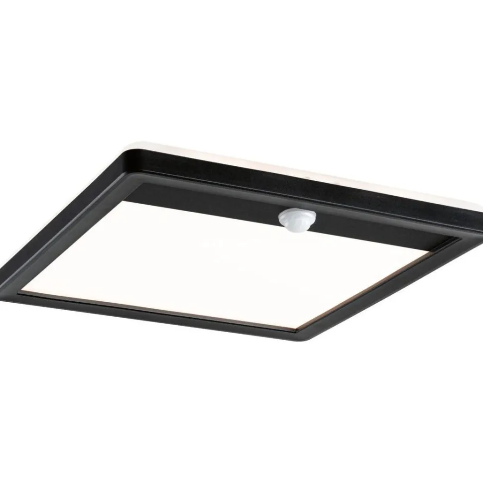 LED-paneeli ulkokäyttöön Paulmann Lamina, IP44, 25x25cm, 3000K, liiketunnistin, korroosionkestävä, valkoinen