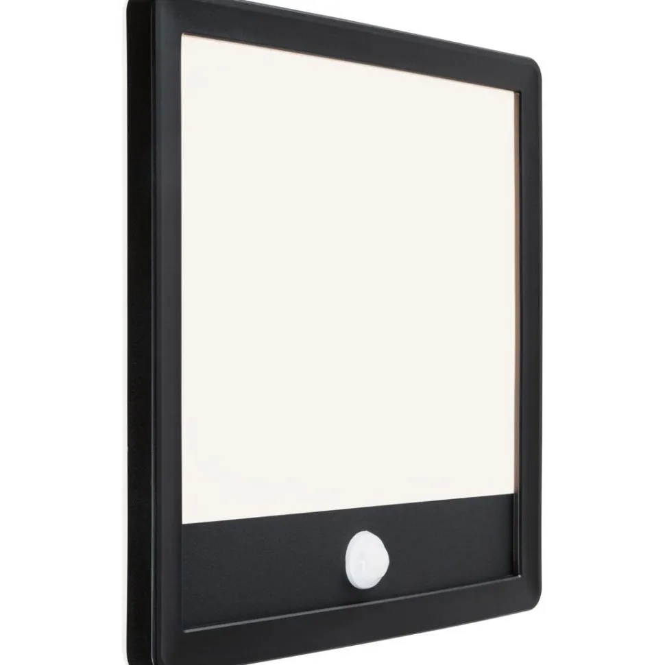 LED-paneeli ulkokäyttöön Paulmann Lamina, IP44, 25x25cm, 3000K, liiketunnistin, korroosionkestävä, valkoinen