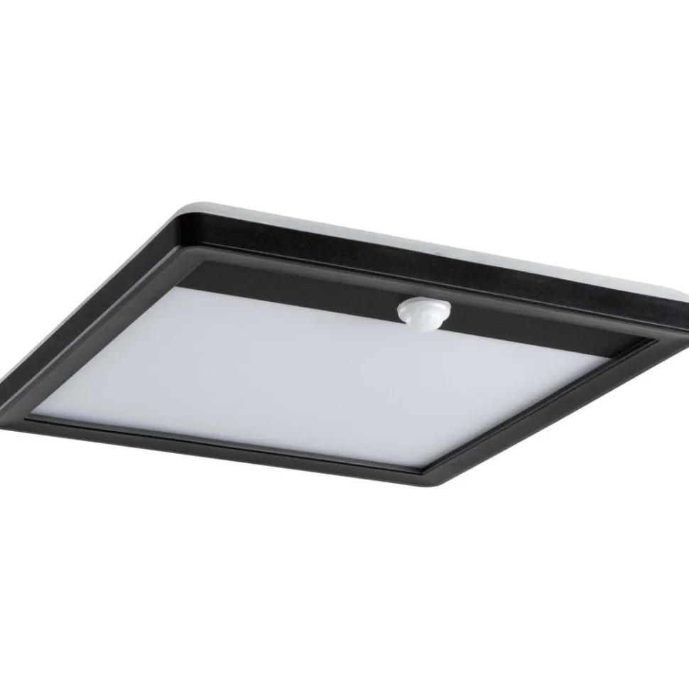 LED-paneeli ulkokäyttöön Paulmann Lamina, IP44, 25x25cm, 3000K, liiketunnistin, korroosionkestävä, valkoinen