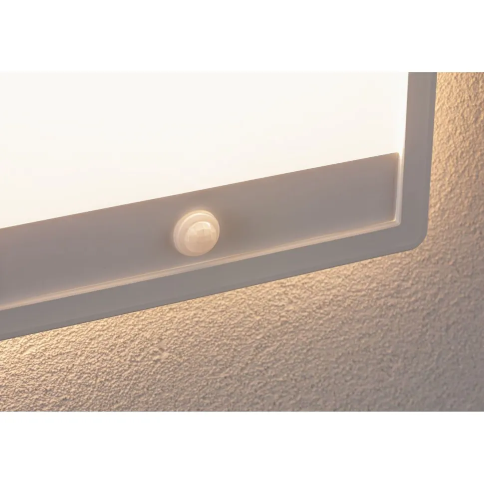 LED-paneeli ulkokäyttöön Paulmann Lamina, IP44, 25x25cm, 3000K, liiketunnistin, korroosionkestävä, valkoinen
