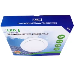 LED-paneeli Valaisin LED Energie 12 W 12 V 840 lm IP20/IP44 4000 K Ø170 mm